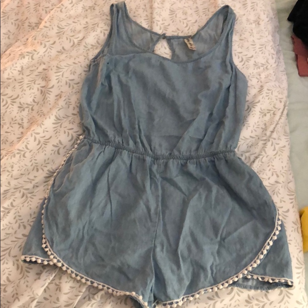 Denim blue romper